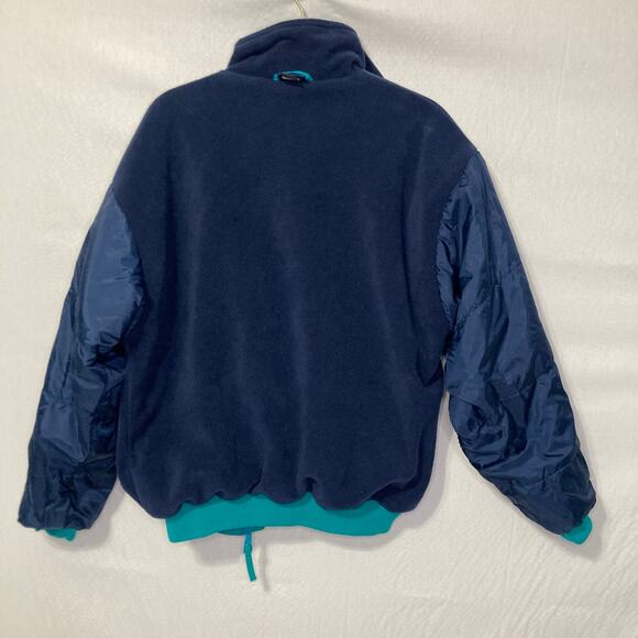 White Sierra Teal Ski Fleece‑Lined Bomber Jacket Men’s M – Retro Cozy Outdoor - Picture 9 of 10